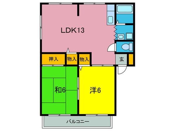 サニークレストの物件間取画像